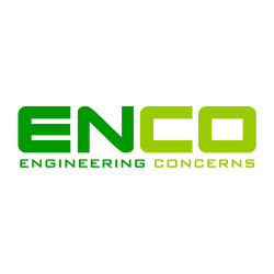 enco-engineering-concerns-logo Modern logo for "ENCO ENGINEERING CONCERNS" featuring bold, green gradient lettering and a lime green tagline.